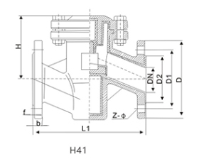 衬氟止回阀H41